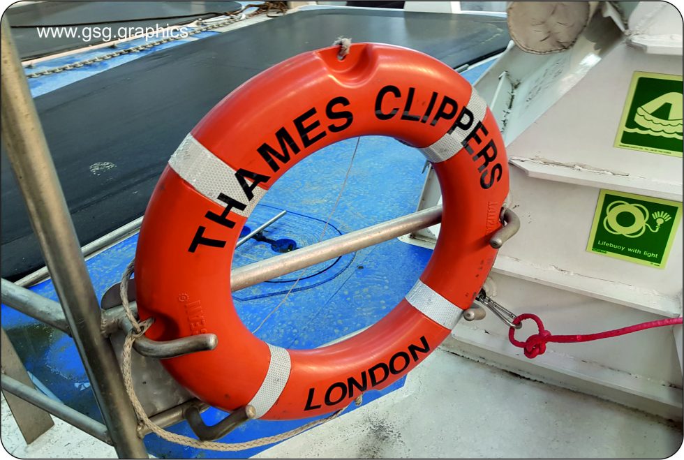commercial vessel - Thames Clipper Life Ring